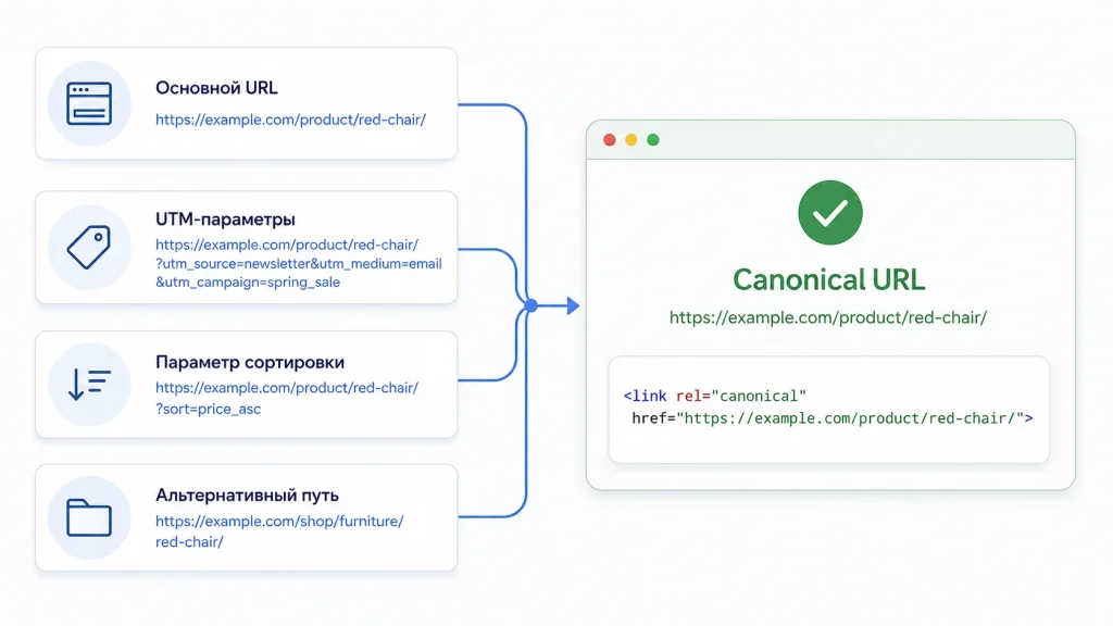 Canonical URL и дубли страниц: как определить основную версию документа