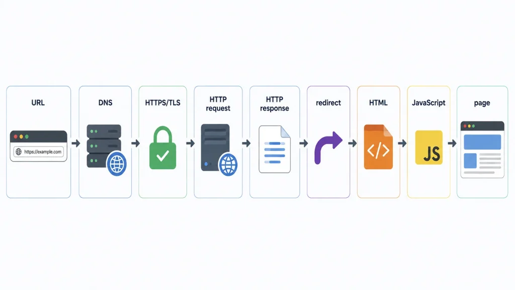 Что происходит после ввода URL: DNS, HTTPS, HTTP и HTML